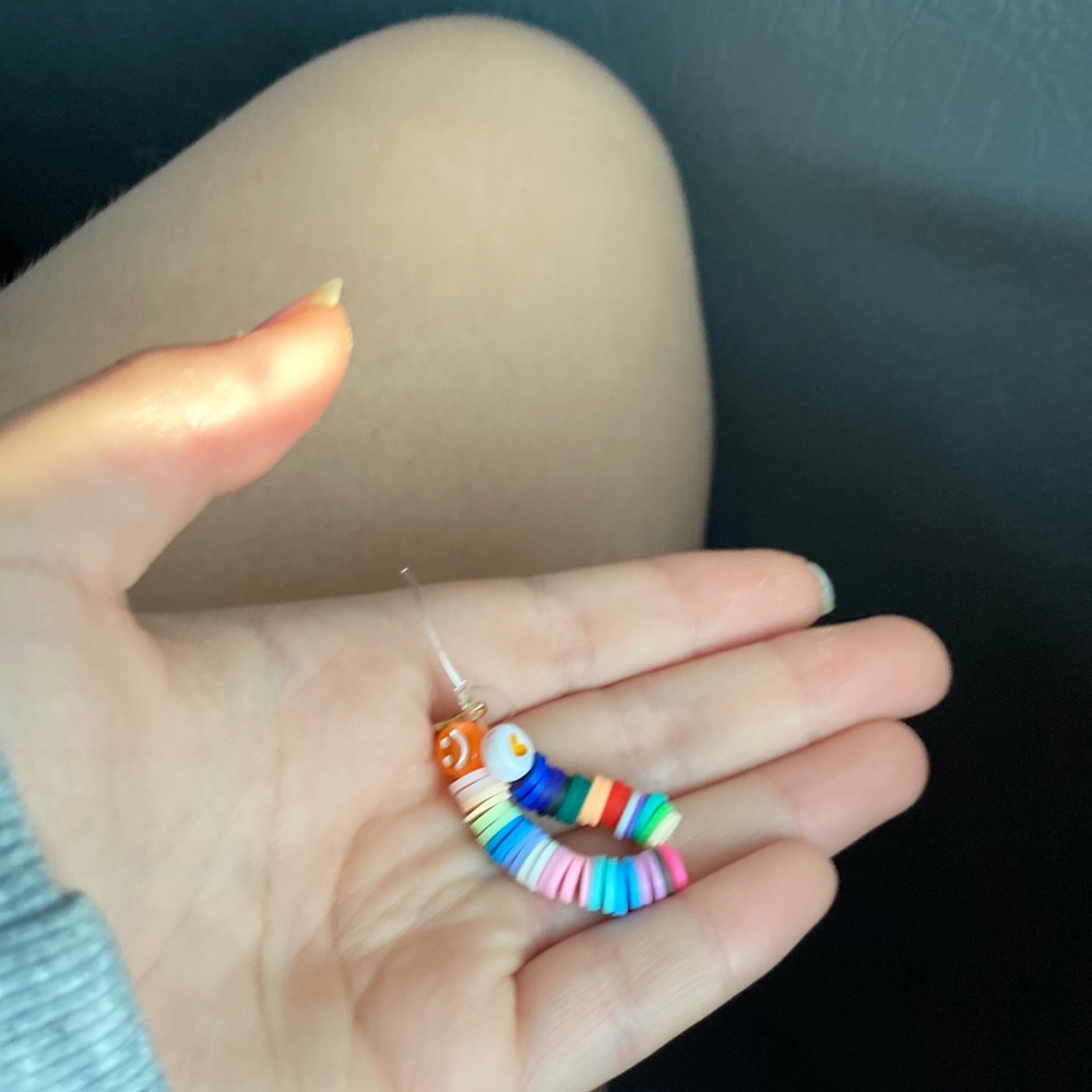 This dark and light colors key chain